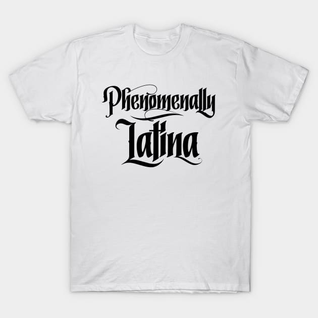 Vintage Phenomenally Latina Girl. Cool Hispanic Hertiage Month Dia De Muertos Gift T-Shirt by teemaniac